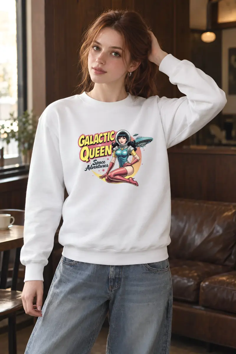 "Galactic Queen Adventures" Heavy Blend Unisex Crewneck Sweatshirt