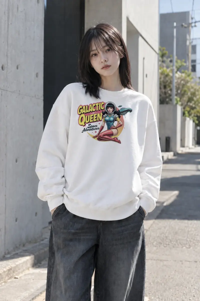 "Galactic Queen Adventures" Heavy Blend Unisex Crewneck Sweatshirt | Gildan 18000
