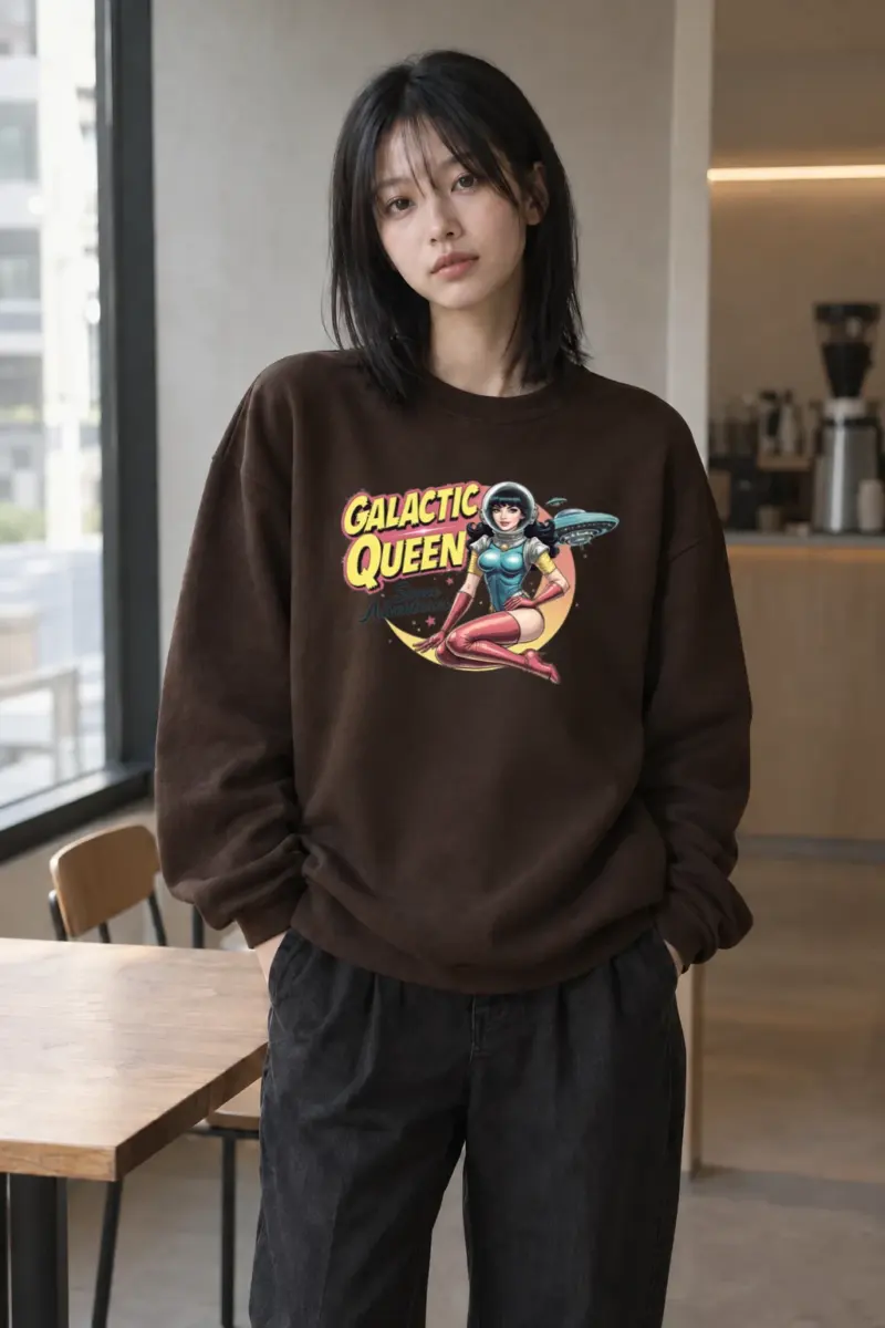 "Galactic Queen Adventures" Heavy Blend Unisex Crewneck Sweatshirt | Gildan 18000