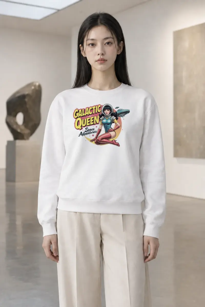 "Galactic Queen Adventures" Heavy Blend Unisex Crewneck Sweatshirt | Gildan 18000