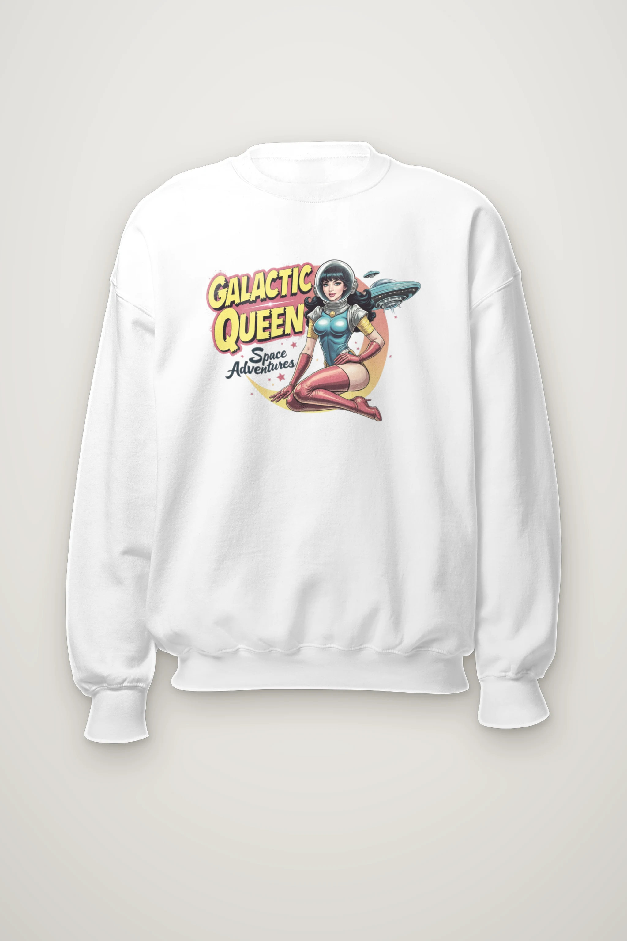 "Galactic Queen Adventures" Heavy Blend Unisex Crewneck Sweatshirt