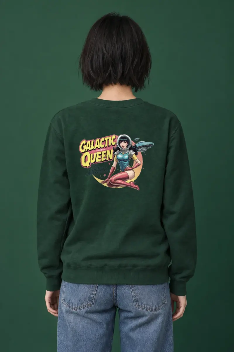 "Galactic Queen" Heavy Blend Unisex Crewneck Sweatshirt | Gildan 18000