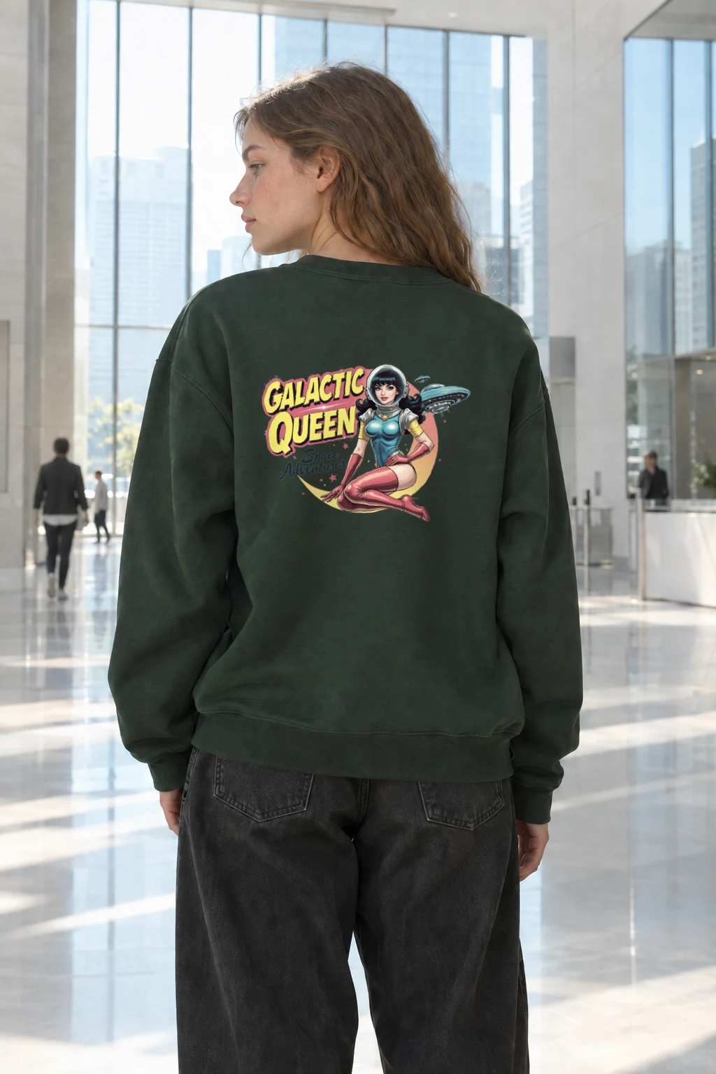 "Galactic Queen" Heavy Blend Unisex Crewneck Sweatshirt | Gildan 18000