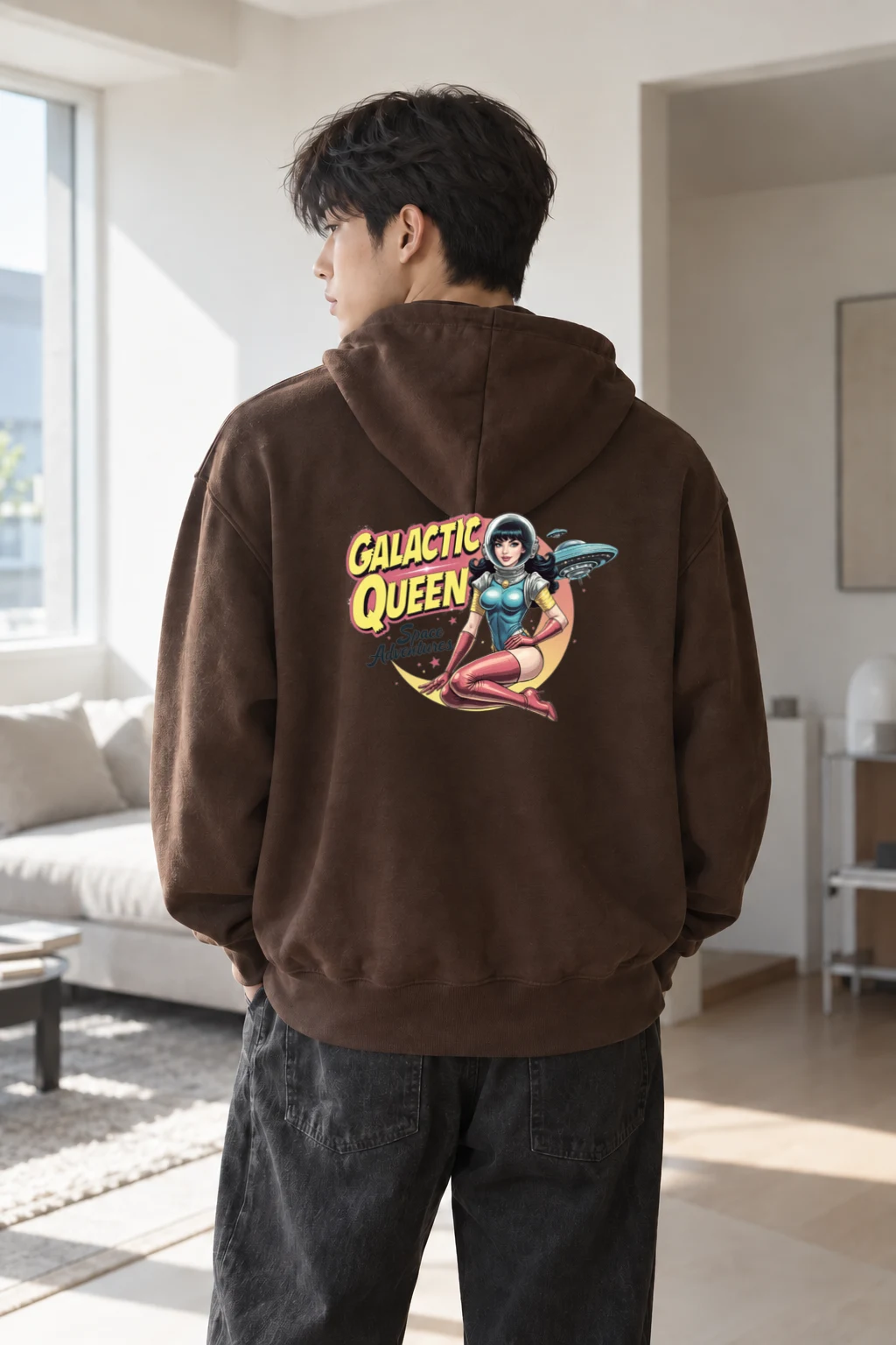 "Galactic Queen" Heavy Blend Unisex Pullover Hoodie | Gildan 18500