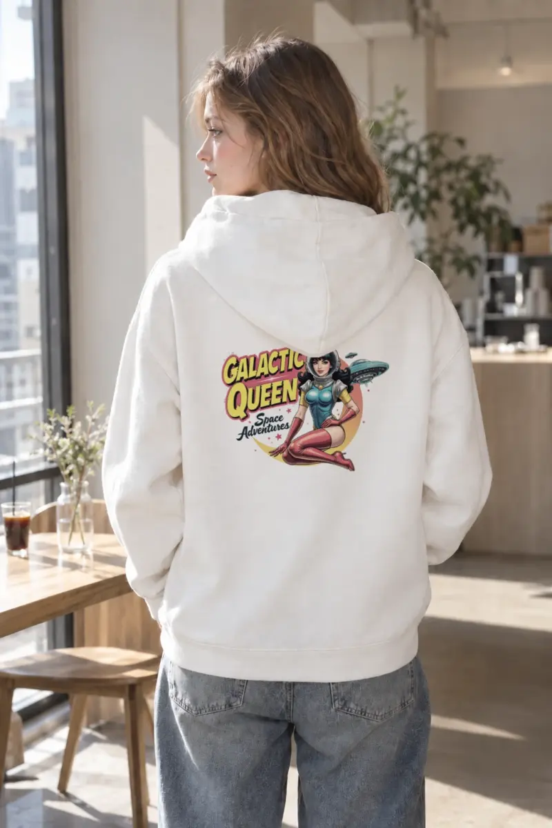 "Galactic Queen" Heavy Blend Unisex Pullover Hoodie | Gildan 18500