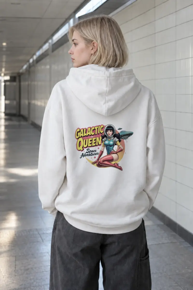 "Galactic Queen" Heavy Blend Unisex Pullover Hoodie | Gildan 18500