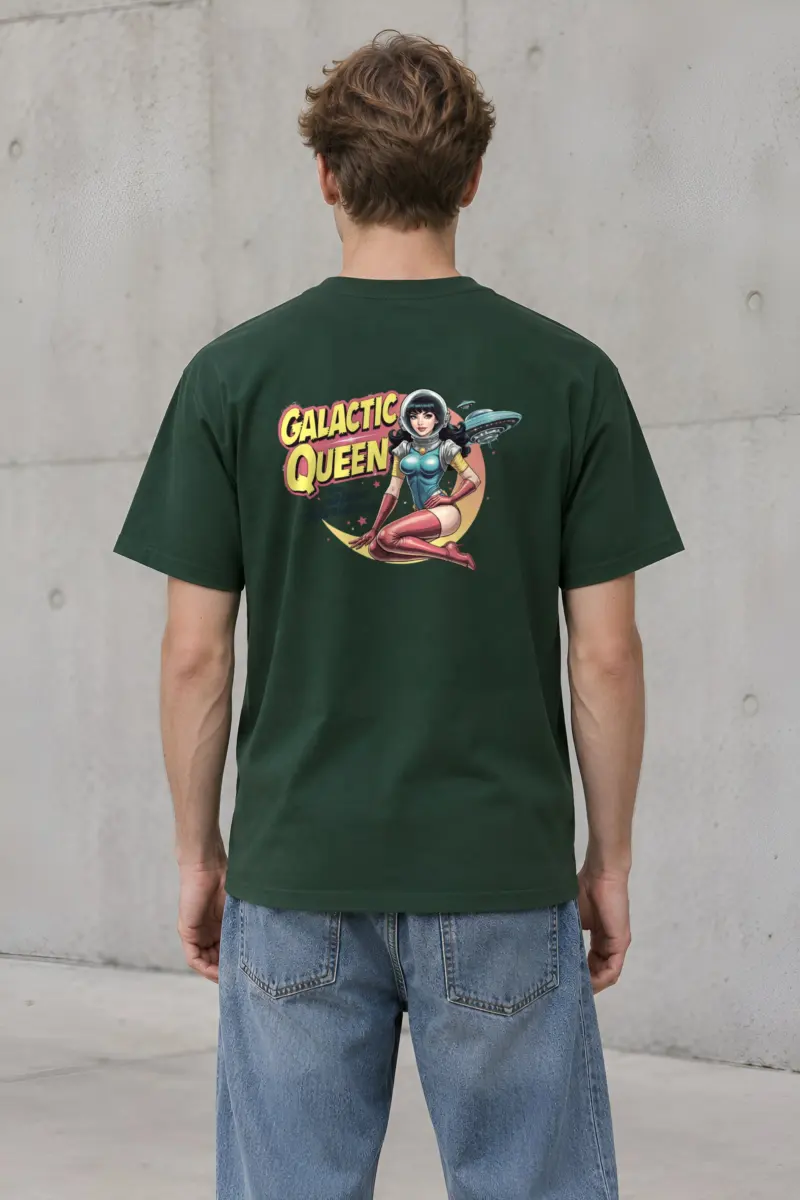 "Galactic Queen" Heavyweight Unisex Crewneck T-shirt