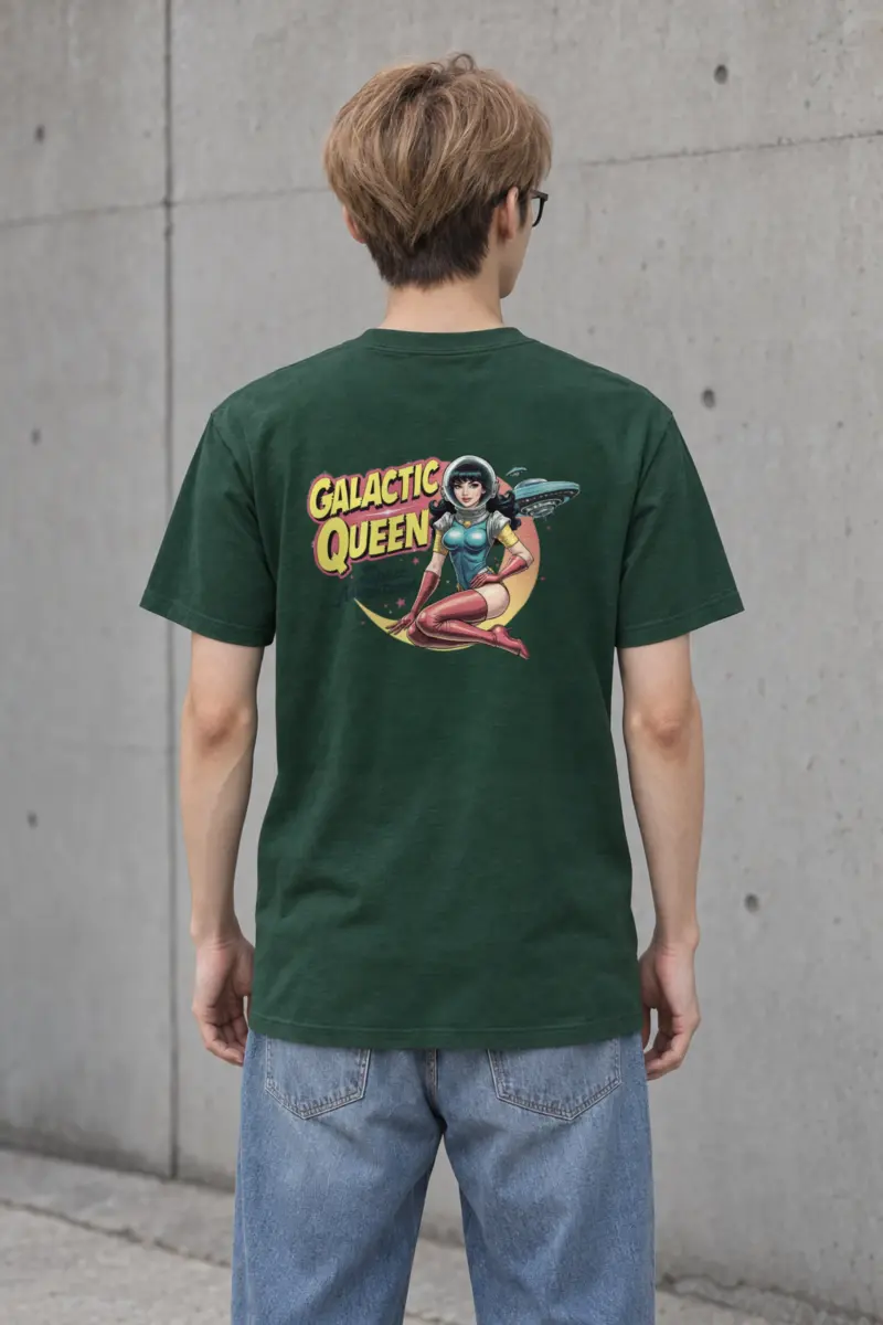 "Galactic Queen" Heavyweight Unisex Crewneck T-shirt