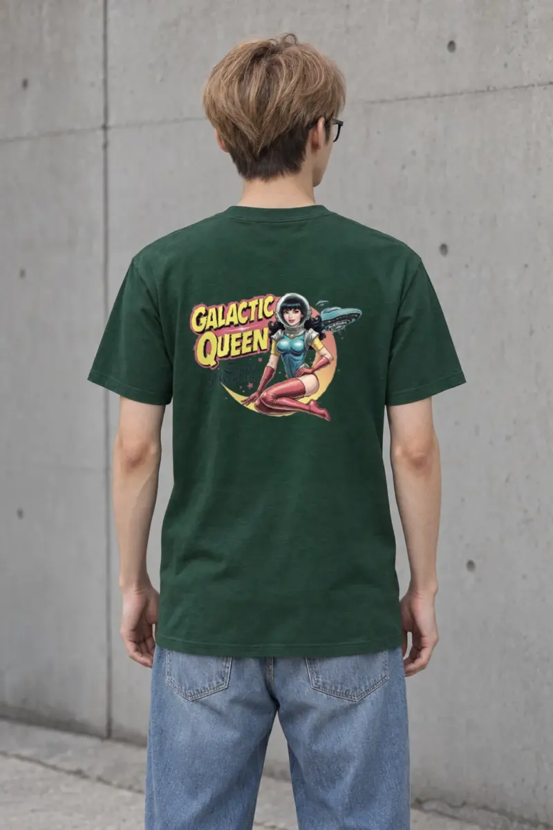 "Galactic Queen" Heavyweight Unisex Crewneck T-shirt