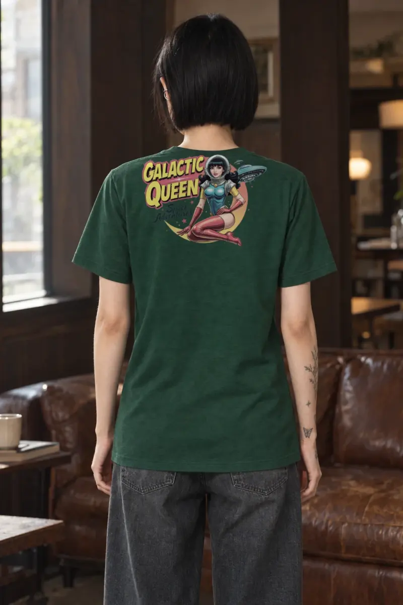 "Galactic Queen" Heavyweight Unisex Crewneck T-shirt