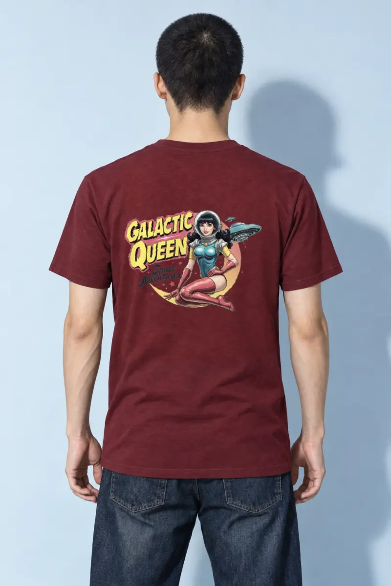 "Galactic Queen" Heavyweight Unisex Crewneck T-shirt | Gildan 5000
