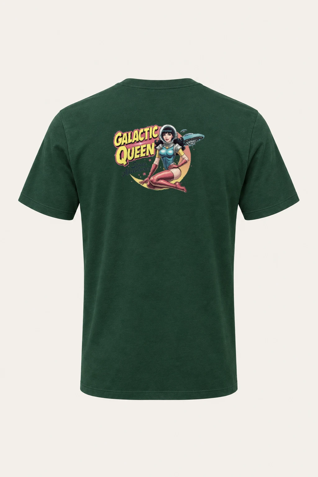 "Galactic Queen" Heavyweight Unisex Crewneck T-shirt | Gildan 5000