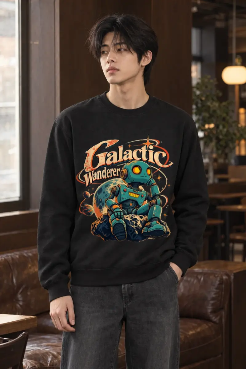 "Galactic Wanderer" Heavy Blend Unisex Crewneck Sweatshirt