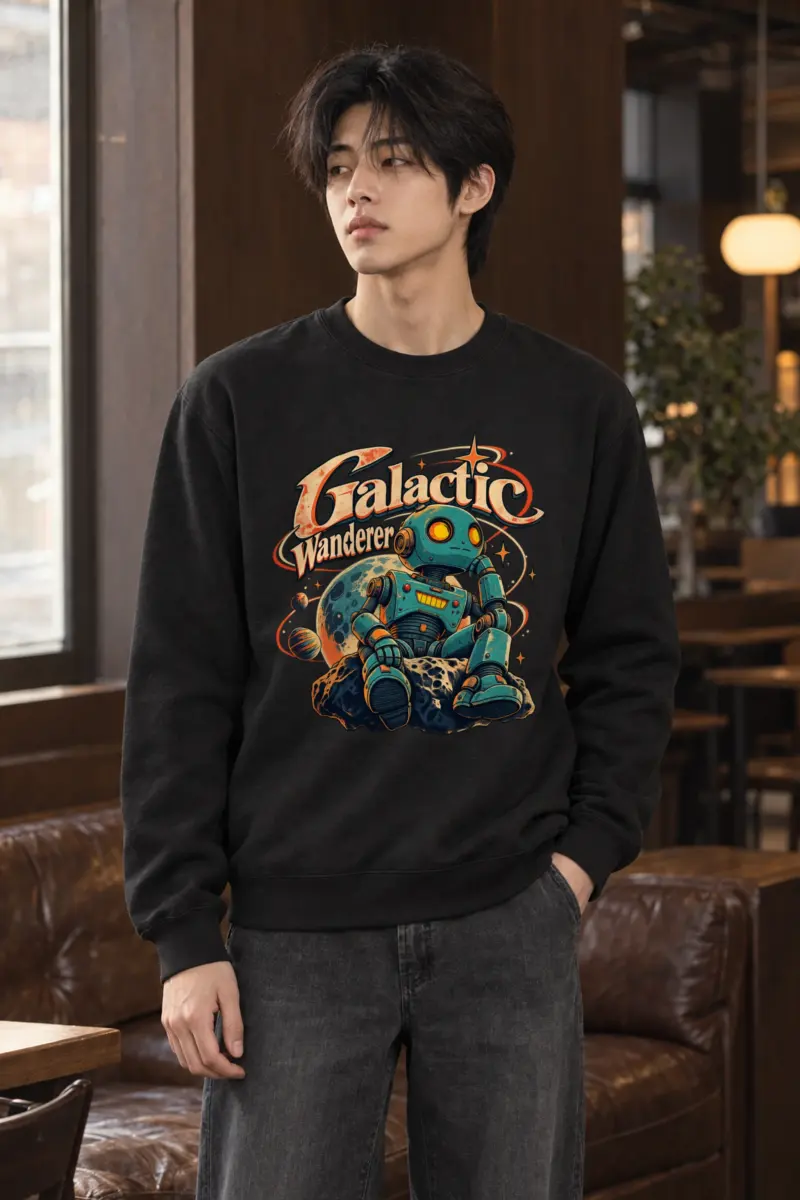 "Galactic Wanderer" Heavy Blend Unisex Crewneck Sweatshirt