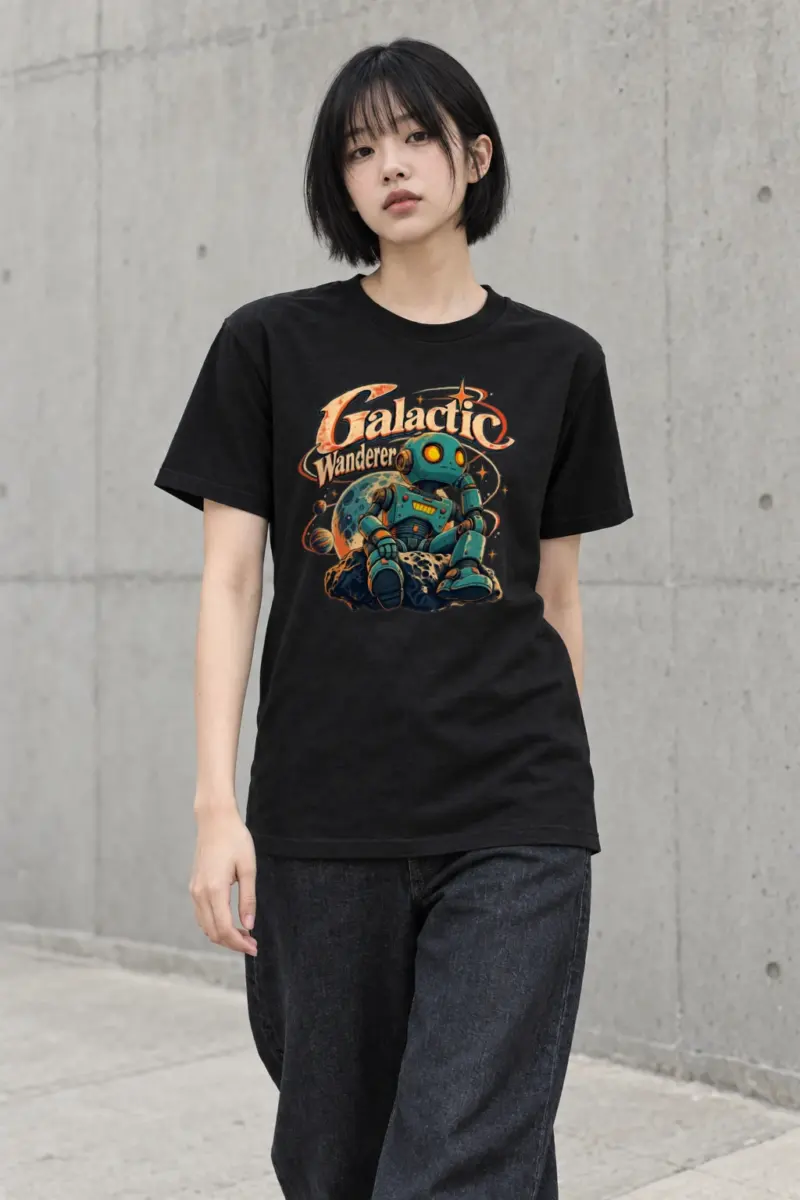 "Galactic Wanderer" Heavyweight Unisex Crewneck T-shirt