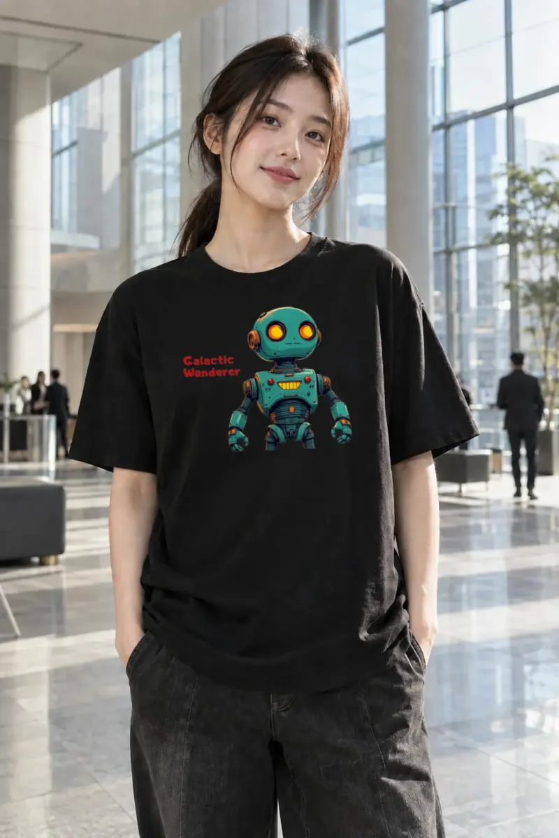 "Galactic Wanderer" Heavyweight Unisex Crewneck T-shirt | Gildan 5000