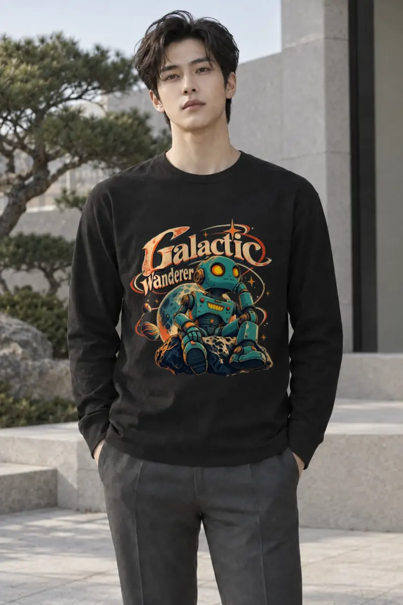 "Galactic Wanderer" Unisex Longsleeve T-shirt | Gildan 2400