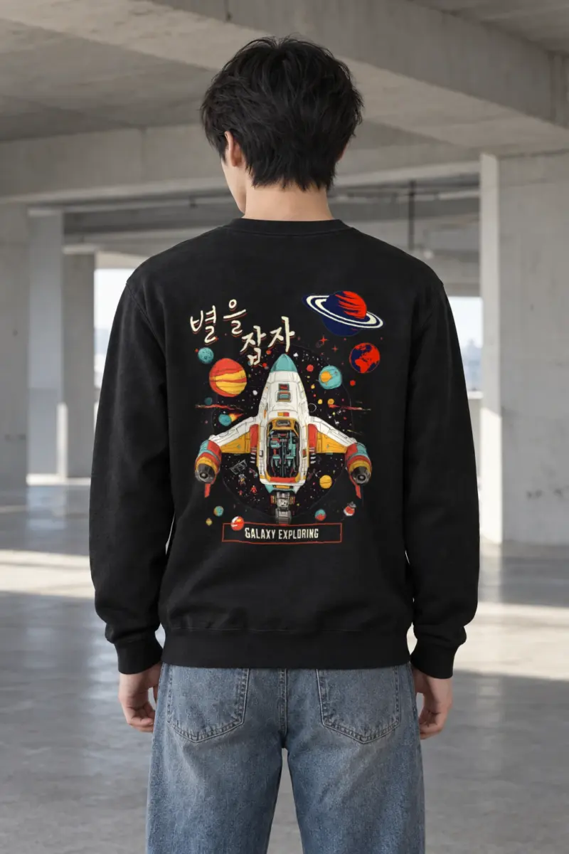 "Galaxy Exploring" Heavy Blend Unisex Crewneck Sweatshirt