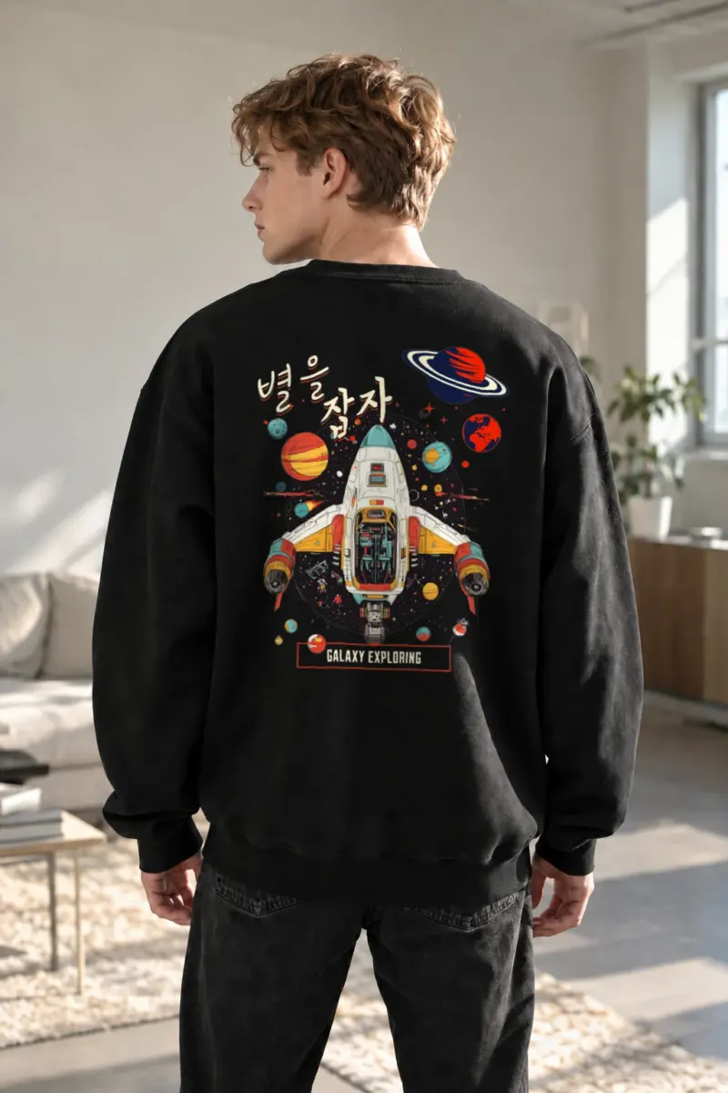 "Galaxy Exploring" Heavy Blend Unisex Crewneck Sweatshirt | Gildan 18000