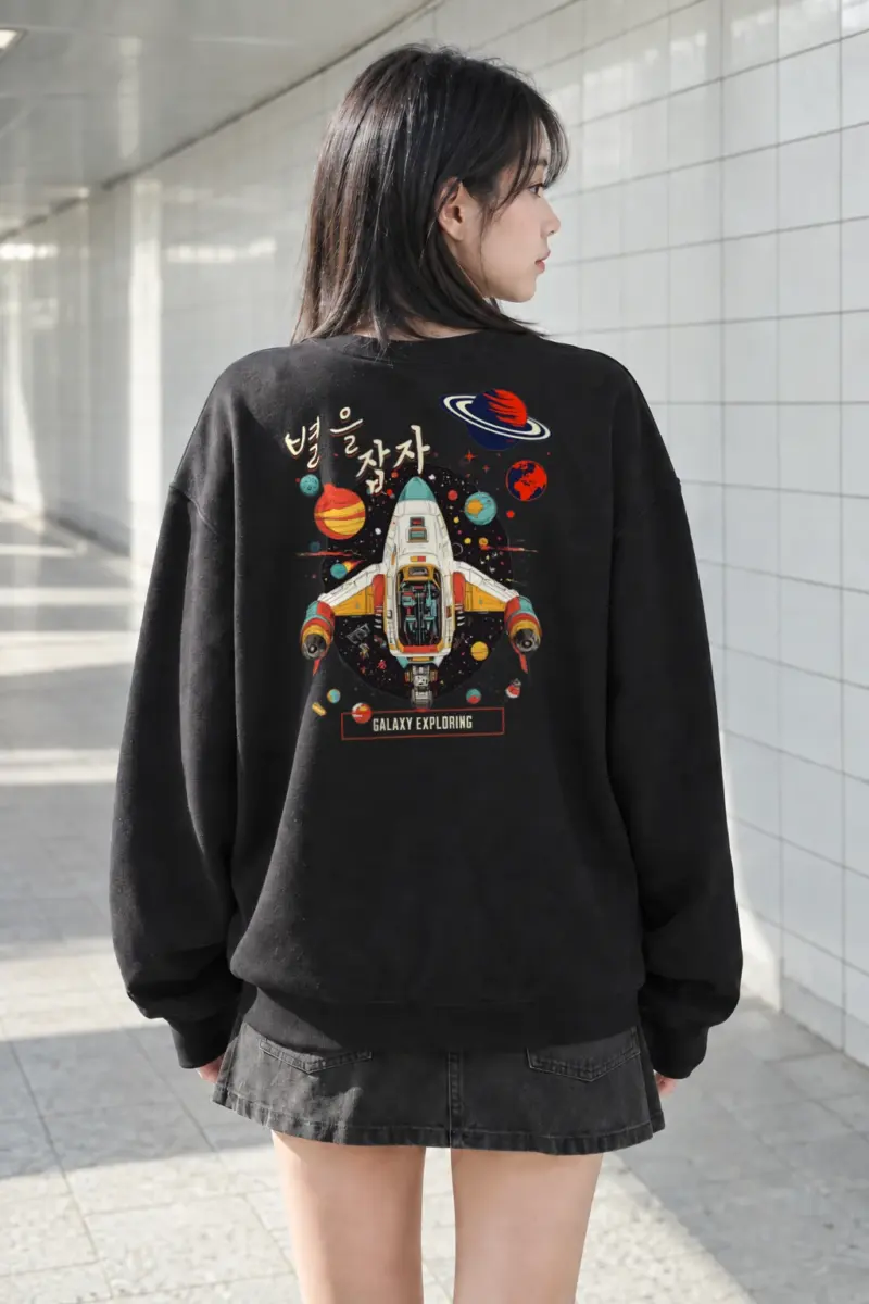 "Galaxy Exploring" Heavy Blend Unisex Crewneck Sweatshirt | Gildan 18000
