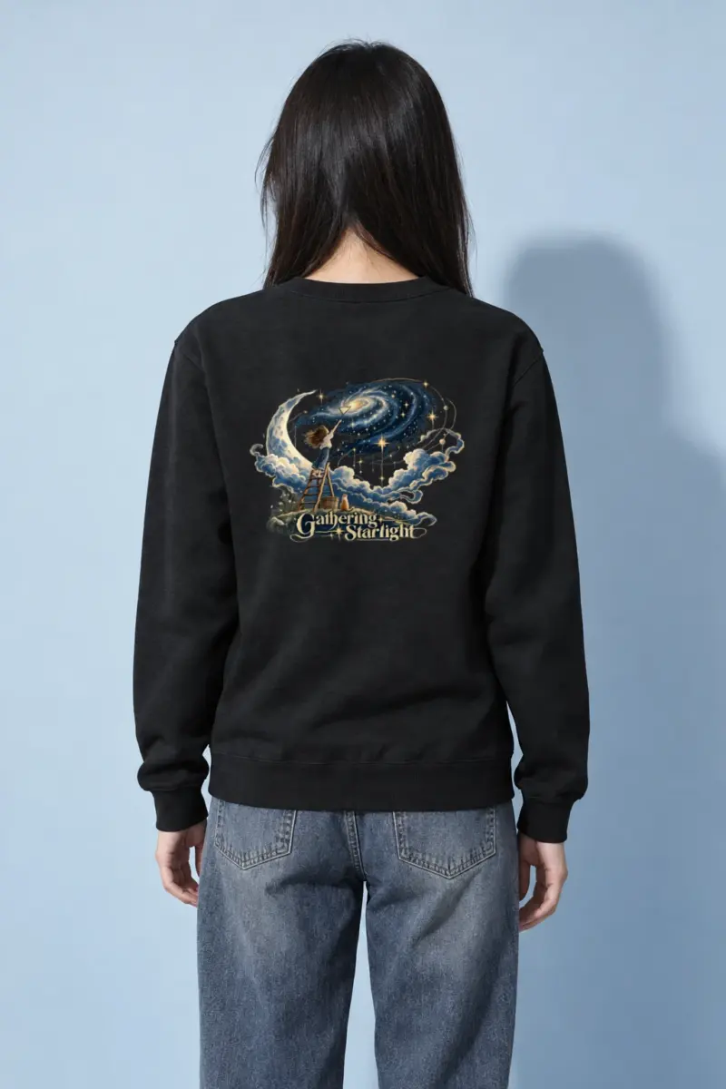 "Galaxy In The Making" Heavy Blend Unisex Crewneck Sweatshirt | Gildan 18000