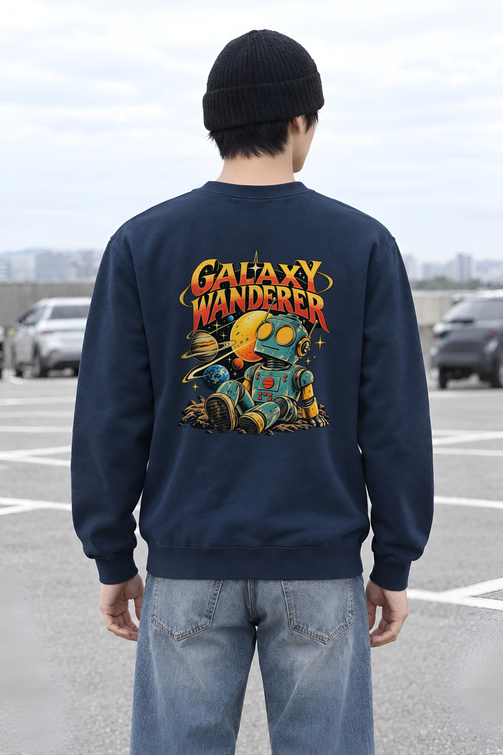 "Galaxy Wanderer" Heavy Blend Unisex Crewneck Sweatshirt