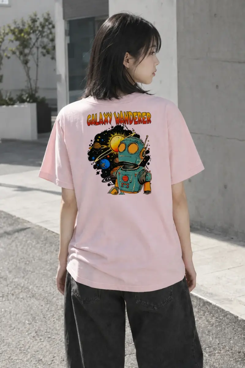 "Galaxy Wanderer" Heavyweight Unisex Crewneck T-shirt | Gildan 5000