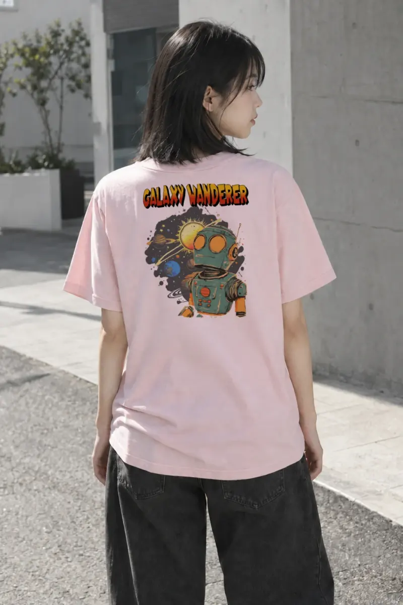 "Galaxy Wanderer" Heavyweight Unisex Crewneck T-shirt | Gildan 5000