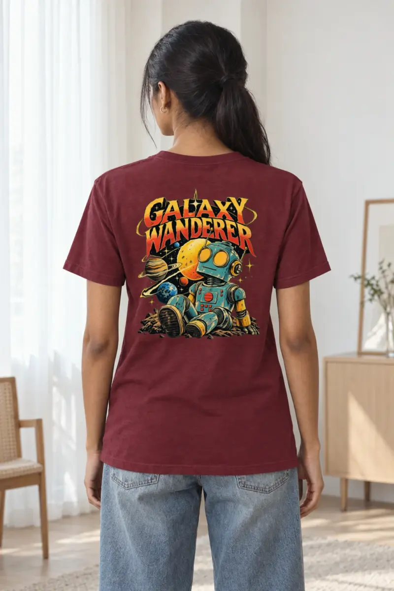 "Galaxy Wanderer" Heavyweight Unisex Crewneck T-shirt | Gildan 5000