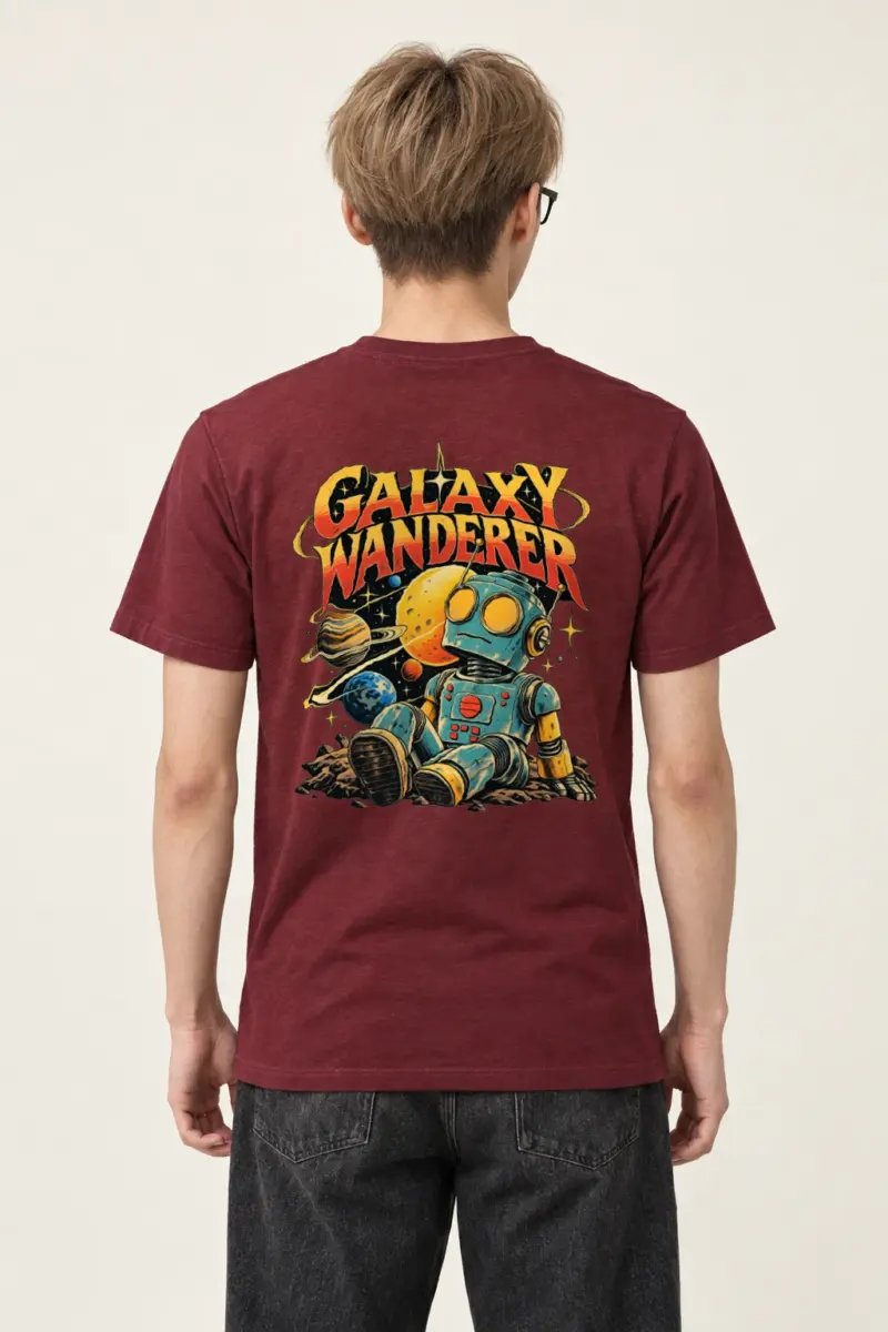"Galaxy Wanderer" Heavyweight Unisex Crewneck T-shirt | Gildan 5000