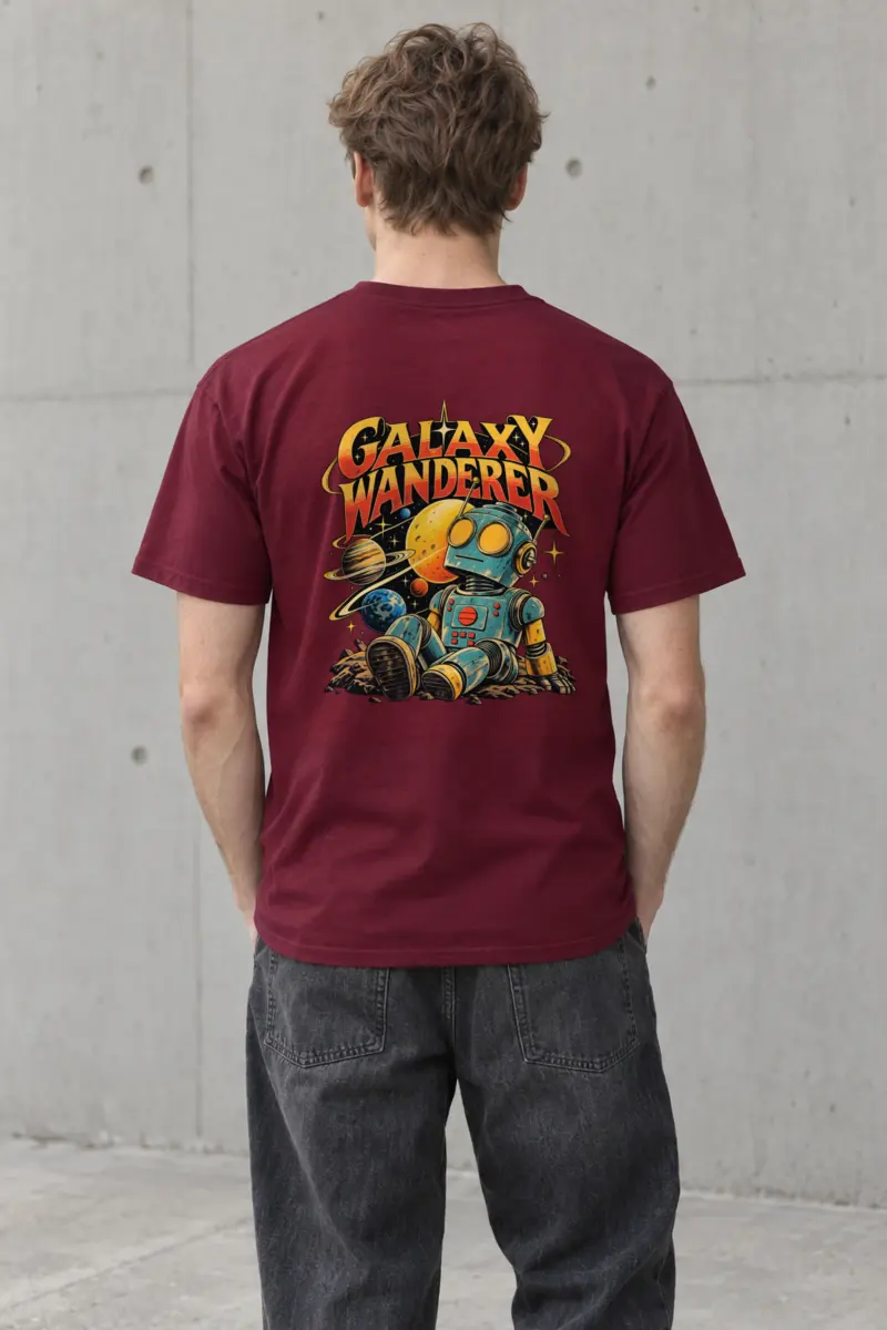 "Galaxy Wanderer" Heavyweight Unisex Crewneck T-shirt