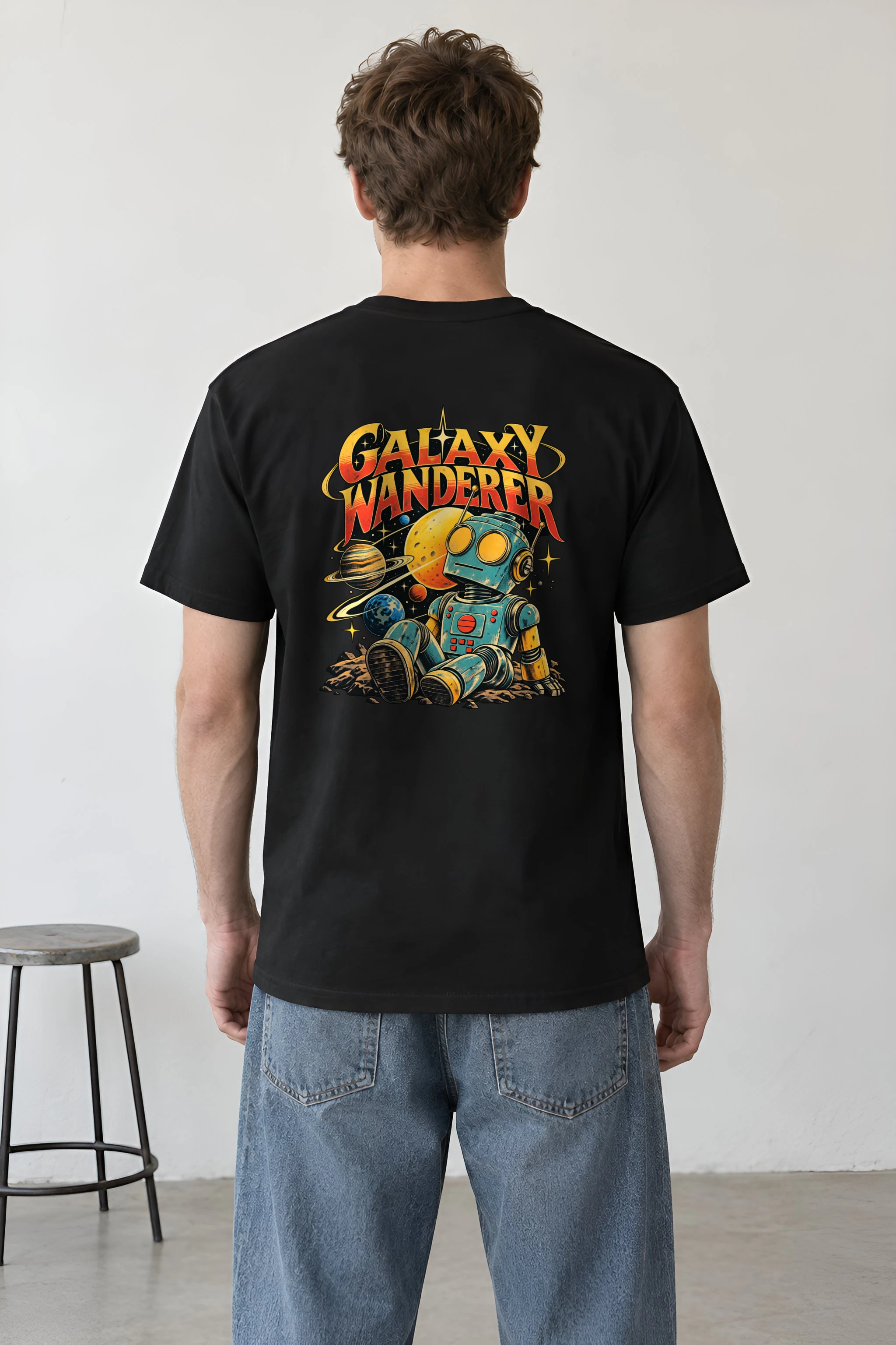 "Galaxy Wanderer" Heavyweight Unisex Crewneck T-shirt