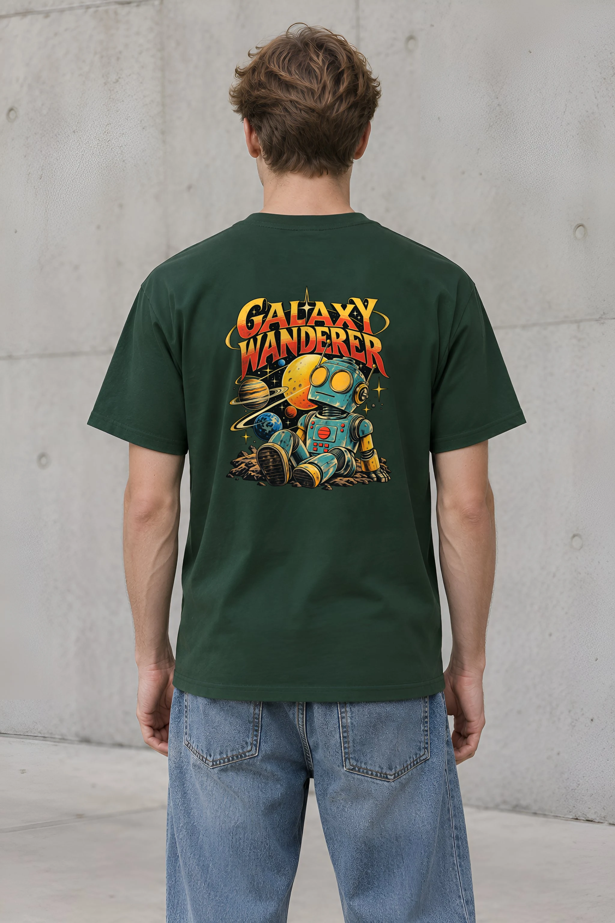 "Galaxy Wanderer" Heavyweight Unisex Crewneck T-shirt