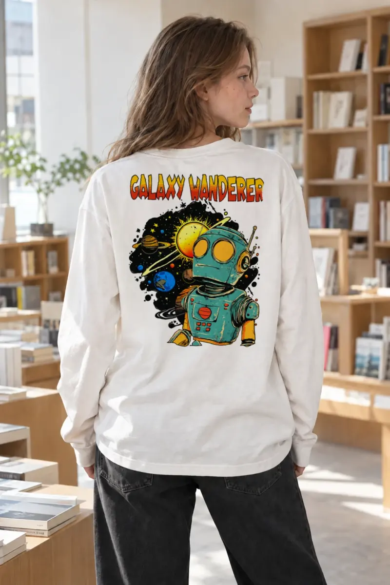 "Galaxy Wanderer" Unisex Longsleeve T-shirt | Gildan 2400