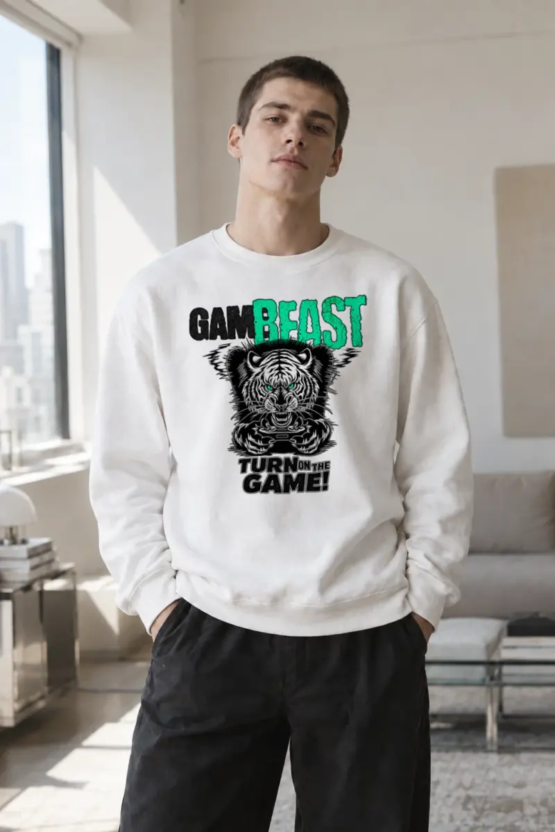 "Game Beast" Heavy Blend Unisex Crewneck Sweatshirt | Gildan 18000