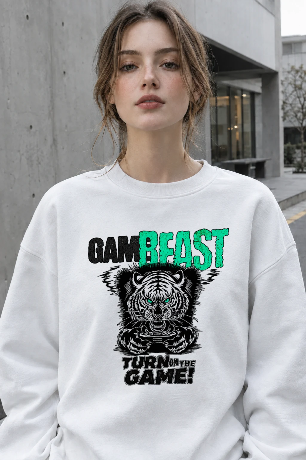 "Game Beast" Heavy Blend Unisex Crewneck Sweatshirt | Gildan 18000