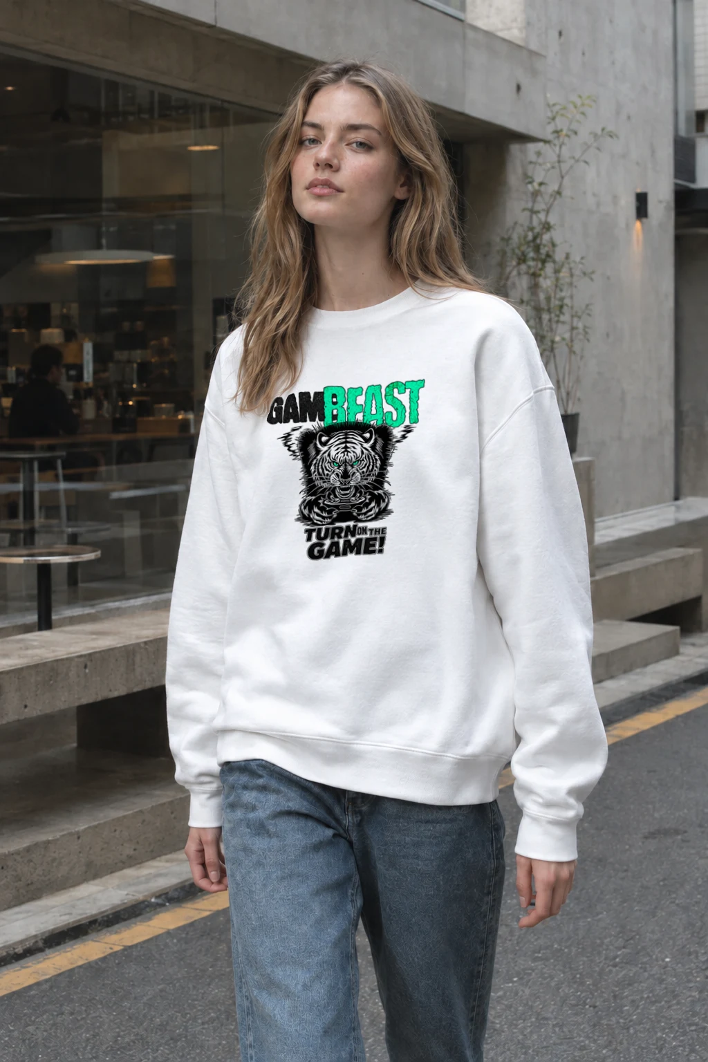 "Game Beast" Heavy Blend Unisex Crewneck Sweatshirt | Gildan 18000