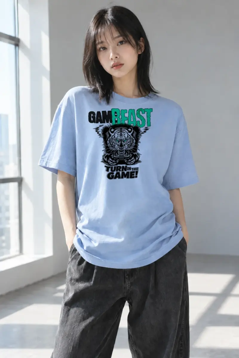 "Game Beast" Heavyweight Unisex Crewneck T-shirt | Gildan 5000