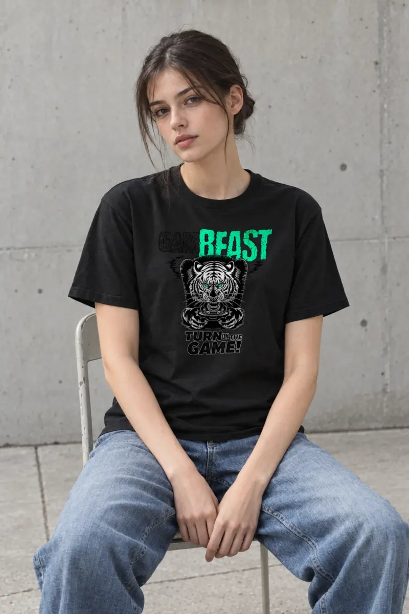 "Game Beast" Heavyweight Unisex Crewneck T-shirt