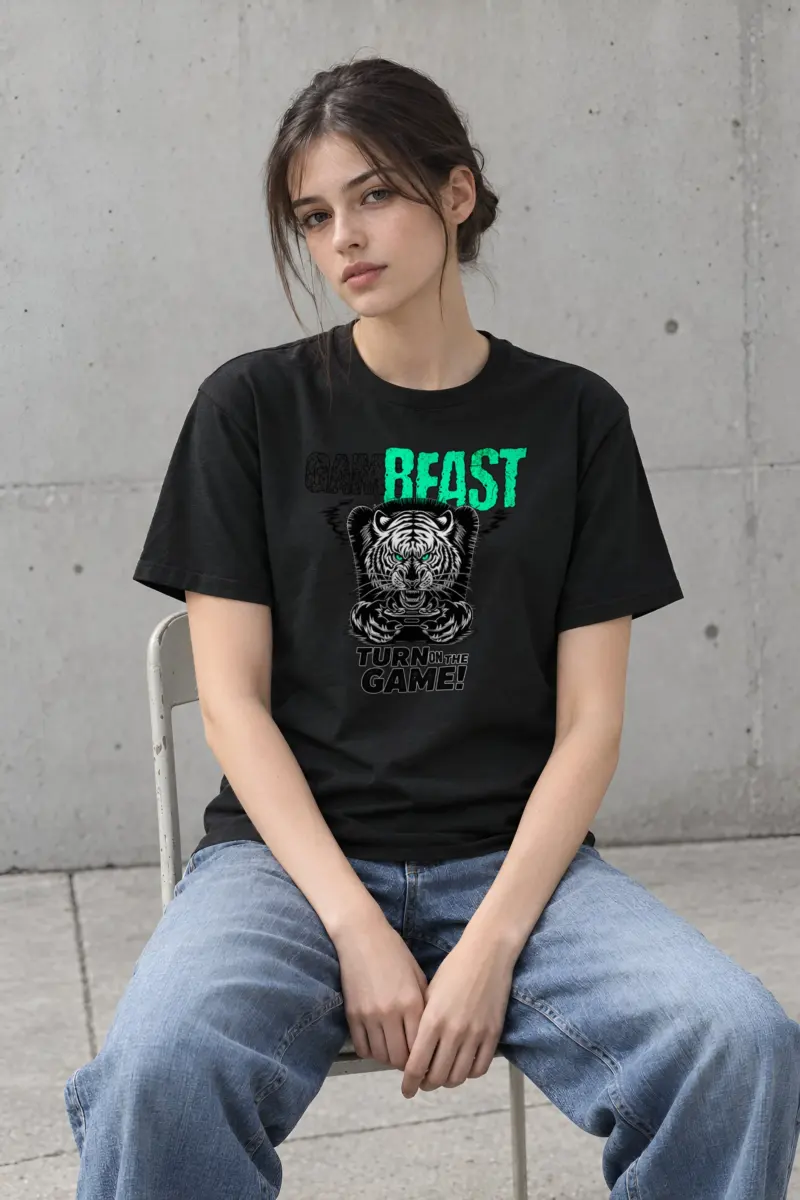 "Game Beast" Heavyweight Unisex Crewneck T-shirt