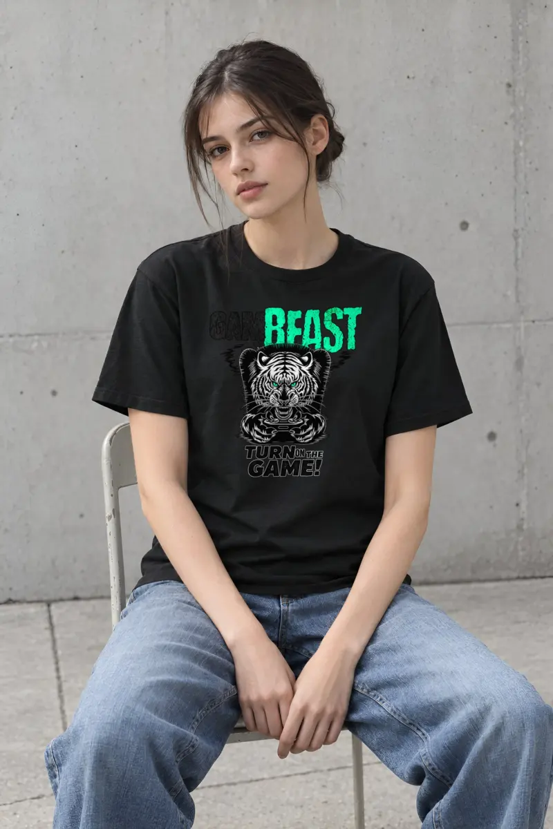 "Game Beast" Heavyweight Unisex Crewneck T-shirt