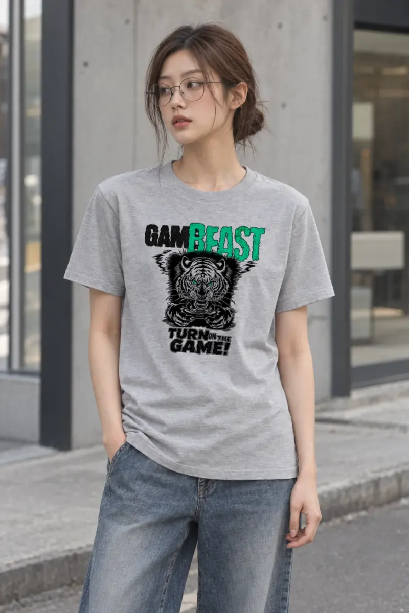 "Game Beast" Heavyweight Unisex Crewneck T-shirt | Gildan 5000