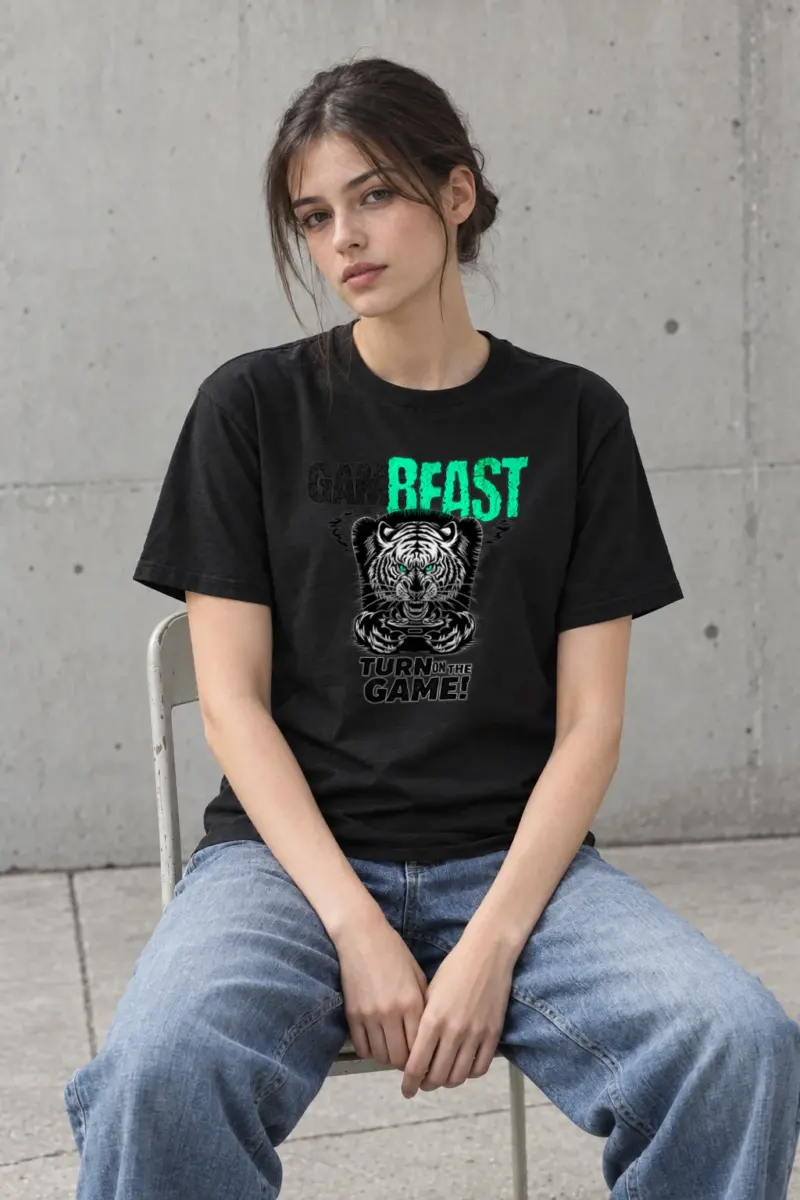 "Game Beast" Heavyweight Unisex Crewneck T-shirt