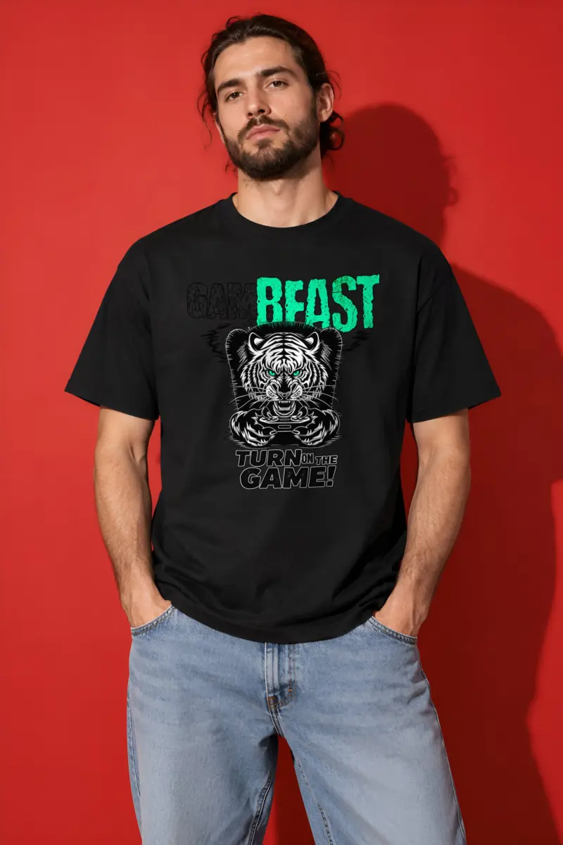 "Game Beast" Heavyweight Unisex Crewneck T-shirt