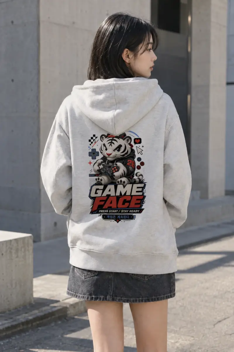 "Game Face" Heavy Blend Unisex Pullover Hoodie | Gildan 18500