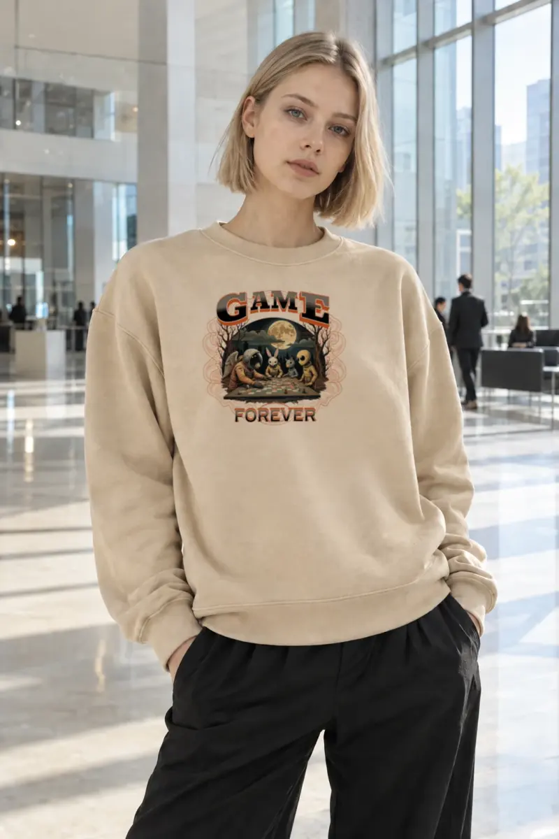 "Game Forever" Heavy Blend Unisex Crewneck Sweatshirt | Gildan 18000