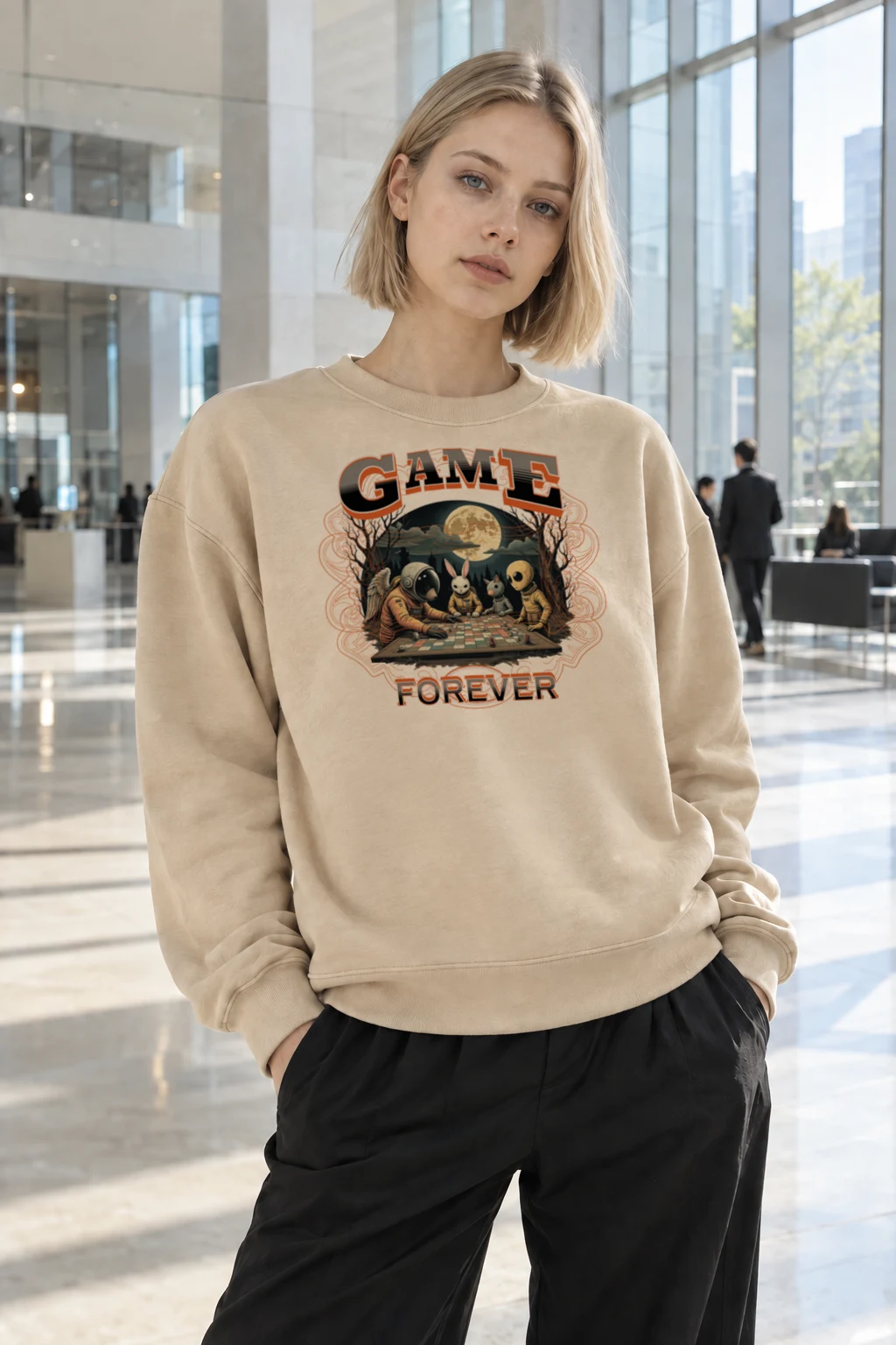 "Game Forever" Heavy Blend Unisex Crewneck Sweatshirt | Gildan 18000