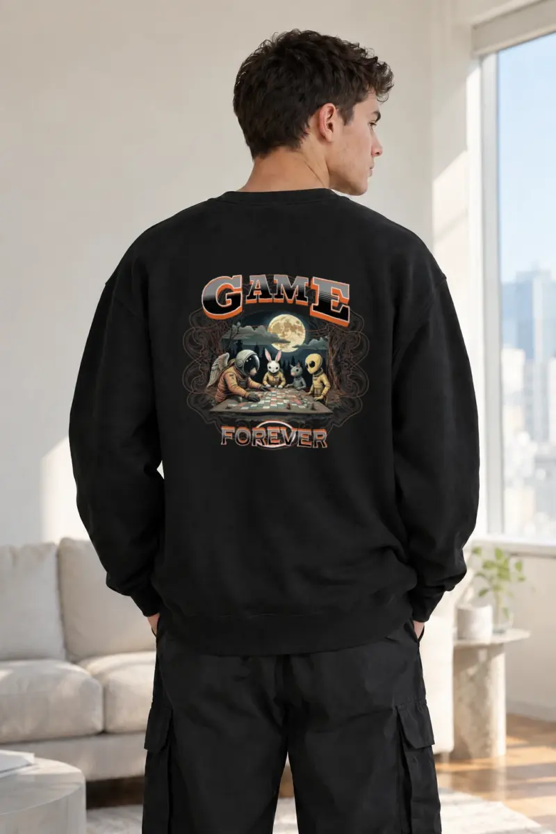 "Game Forever" Heavy Blend Unisex Crewneck Sweatshirt | Gildan 18000