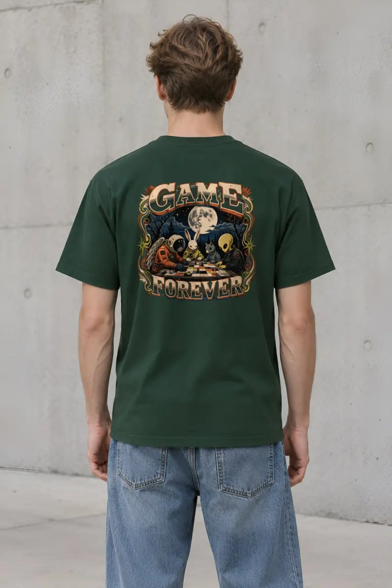 "Game Forever" Heavyweight Unisex Crewneck T-shirt