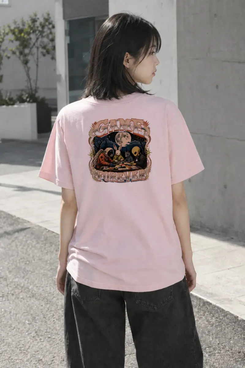 "Game Forever" Heavyweight Unisex Crewneck T-shirt | Gildan 5000